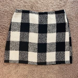 Buffalo plaid mini skirt